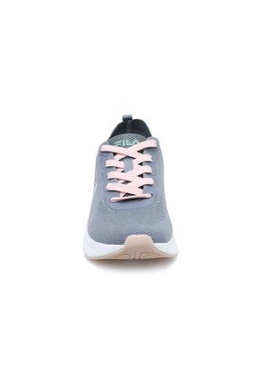 Tenis Fila Yenjun Running Mujer-Gris/Rosado