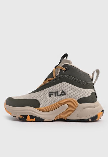 Tenis Basketball Beige-Verde Militar-Amarillo Rubio FILA Hoopmas
