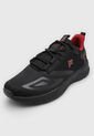 Tenis Running Negro-Rojo Fila Lildol de Fila