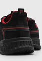 Tenis Running Negro-Rojo Fila Lildol de Fila