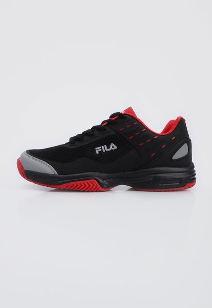 Tenis Lifestyle Negro-Rojo-Gris Fila