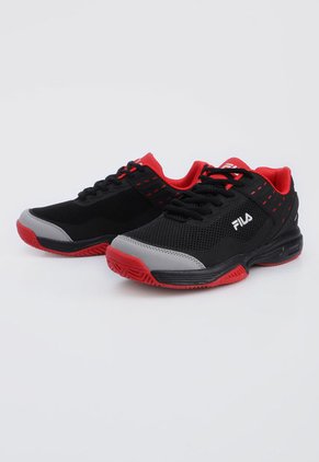Tenis Lifestyle Negro-Rojo-Gris Fila