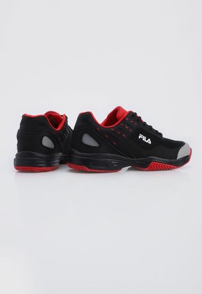 Tenis Lifestyle Negro-Rojo-Gris Fila