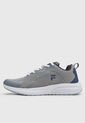 Tenis Training Gris-Azul Navy-Blanco Fila Lauher de Fila