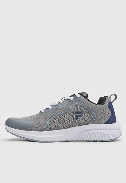 Tenis Training Gris-Azul Navy-Blanco Fila Lauher