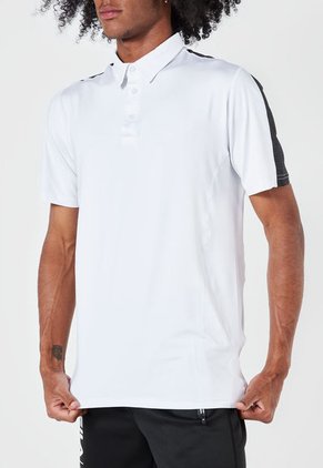 Camiseta Polo Blanco-Negro Fila