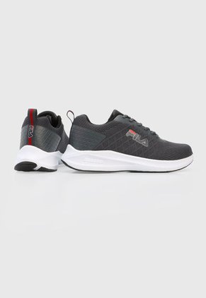 Tenis Running Gris-Blanco-Negro Fila