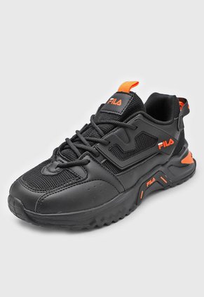 Tenis Lifestyle Negro-Naranja-Blanco Fila Kirmer