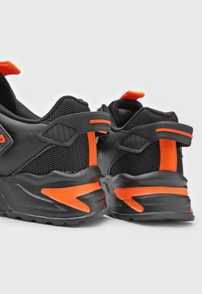 Tenis Lifestyle Negro-Naranja-Blanco Fila Kirmer