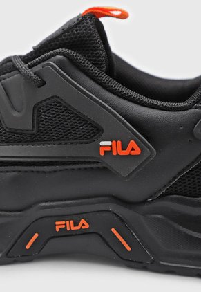 Tenis Lifestyle Negro-Naranja-Blanco Fila Kirmer