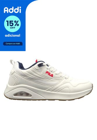 Tenis Fila Aspac Hombre -Blanco/Azul Fila