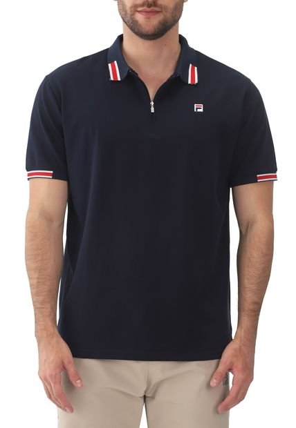 Camiseta Fila Polo Azul Navy Vintage