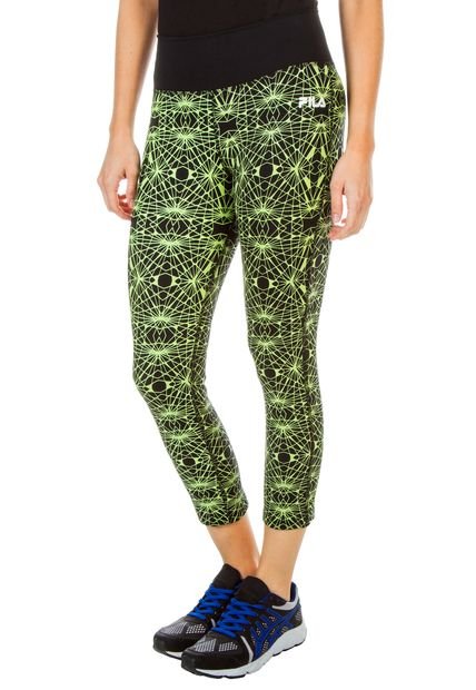 Legging Gris-Verde Neón Fila
