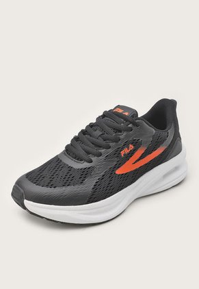 Tenis Running Negro-Naranja Fila Sperger