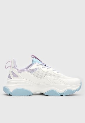 Tenis Lifestyle Blanco-Celeste-Lila Fila Moure