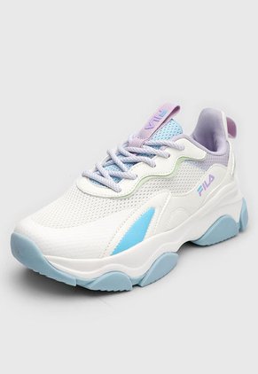 Tenis Lifestyle Blanco-Celeste-Lila Fila Moure