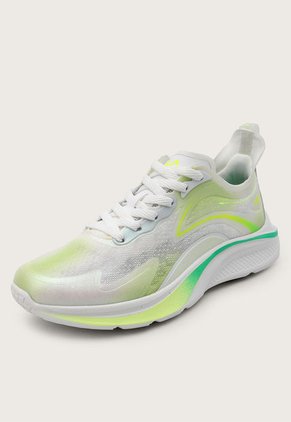 Tenis Running Blanco-Verde Lima Fila Quant