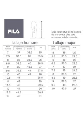 TENIS FILA MUJER 5FM00002 125 DIS II Talla 7