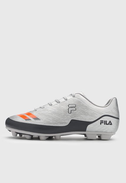 Tenis Running Plateado-Gris-Naranja Neón FILA Rojlau TF