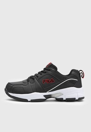 Tenis Running Negro-Blanco-Rojo FILA Courtgord
