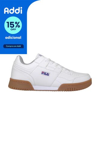 Tenis Fila Lifetime Hombre-Blanco/Café Fila