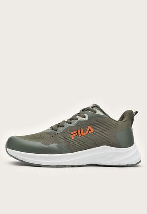 Tenis Running Verde-Blanco-Naranja FILA Lecianmer
