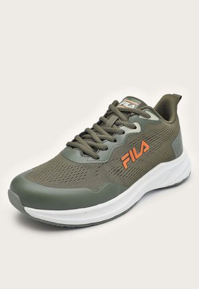 Tenis Running Verde-Blanco-Naranja FILA Lecianmer