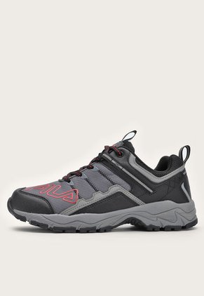 Tenis de Senderismo Gris-Negro-Rojo Fila Outnner