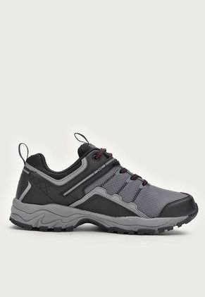 Tenis de Senderismo Gris-Negro-Rojo Fila Outnner