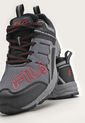 Tenis de Senderismo Gris-Negro-Rojo Fila Outnner de Fila