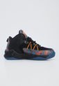 Tenis Basketball Negro-Naranja-Azul Fila Grandgor de Fila