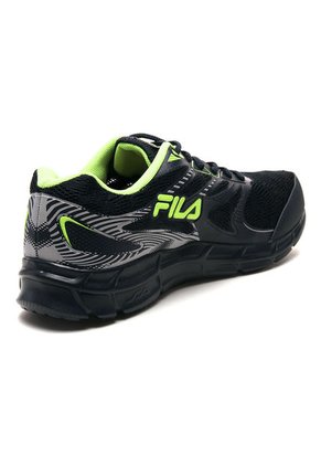 Tenis Running Azul Navu-Verde Neón Fila Footwear Stripes 2.0