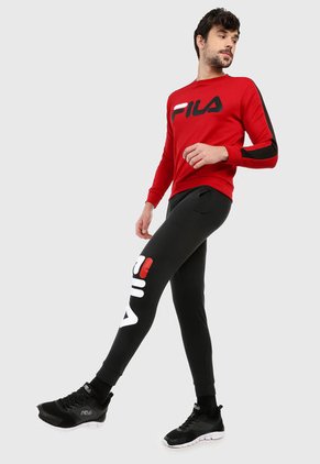 Pantalón Negro-Blanco-Rojo Fila