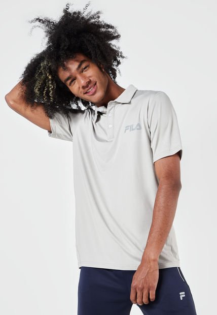 Camiseta Polo Gris Fila