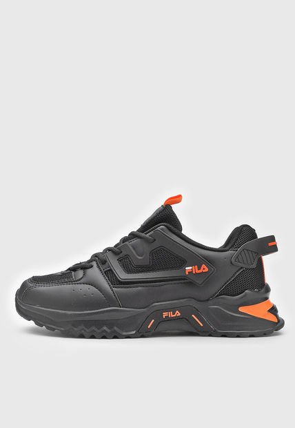 Tenis Lifestyle Negro-Naranja-Blanco Fila Kirmer