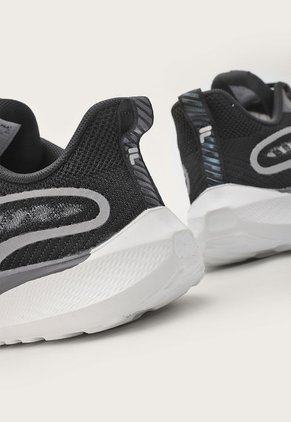 Tenis Running Negro-Plateado Fila Pioggia