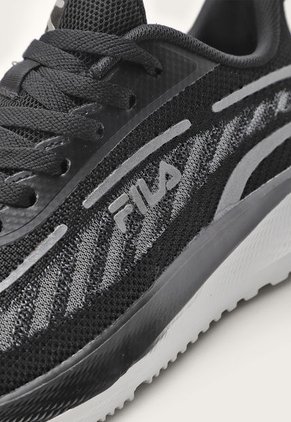 Tenis Running Negro-Plateado Fila Pioggia