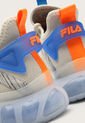 Tenis Lifestyle Beige-Azul-Naranja Neón Fila Furbo de Fila