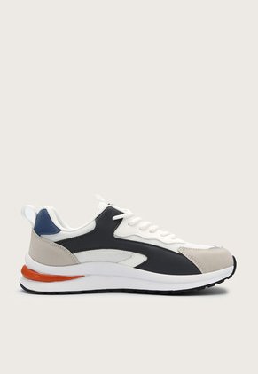 Tenis Lifestyle Blanco-Café-Beige-Naranja Fila Dandig