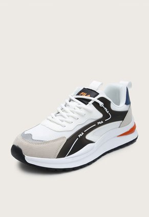 Tenis Lifestyle Blanco-Café-Beige-Naranja Fila Dandig