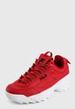 Tenis Lifestyle Rojo-Blanco Fila Disruptor 2 Premium de Fila