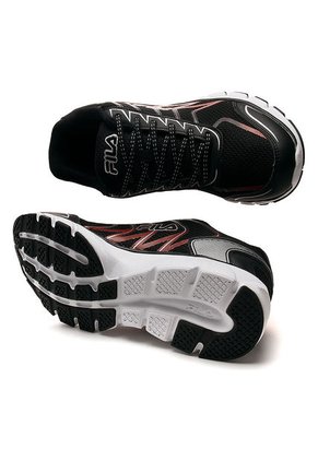 Tenis Running Negro-Rojo-Blanco Fila Jersey
