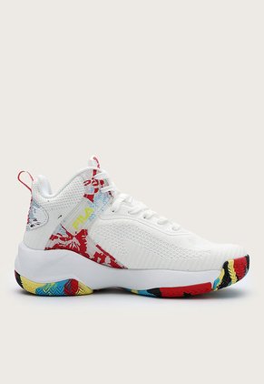 Tenis Basketball Blanco-Rojo-Azul Fila Bigotto