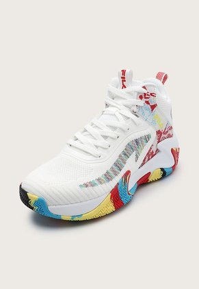 Tenis Basketball Blanco-Rojo-Azul Fila Bigotto