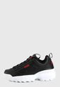 Tenis Lifestyle Negro-Rojo-Blanco Fila Disruptor II de Fila