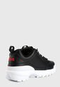 Tenis Lifestyle Negro-Rojo-Blanco Fila Disruptor II de Fila