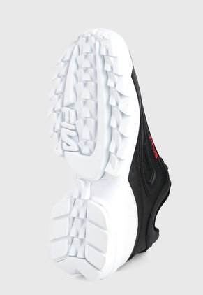 Tenis Lifestyle Negro-Rojo-Blanco Fila Disruptor II