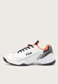 Tenis para Tennis Blanco-Naranja-Negro Fila Courtdan de Fila
