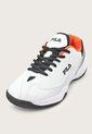 Tenis para Tennis Blanco-Naranja-Negro Fila Courtdan de Fila