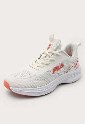 Tenis Running Marfil-Naranja-Blanco FILA Stardust